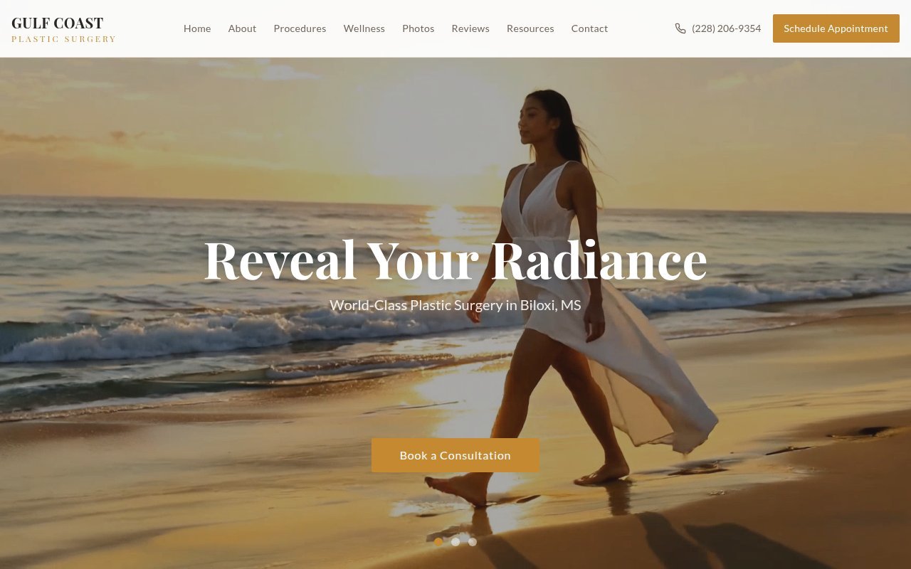 Aesthetic Journey website preview