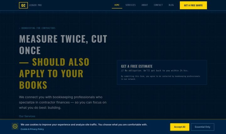 generalcontractorbookkeeping.com website preview