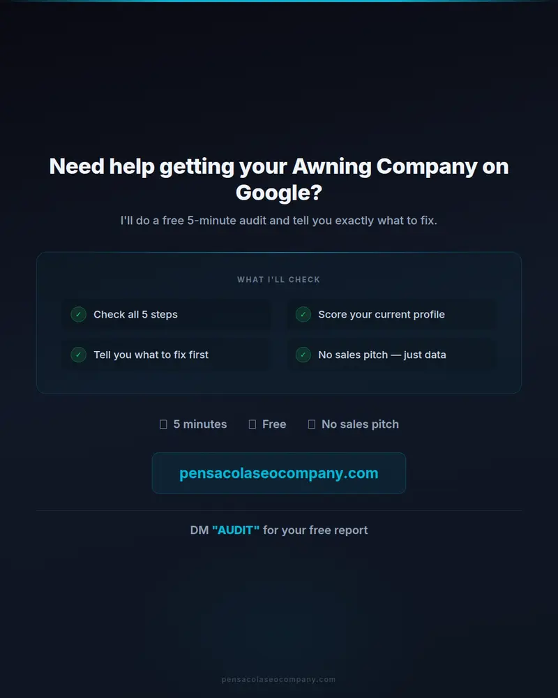 Google 5 steps 07 cta — Awning Installation SEO guide by Pensacola SEO Company