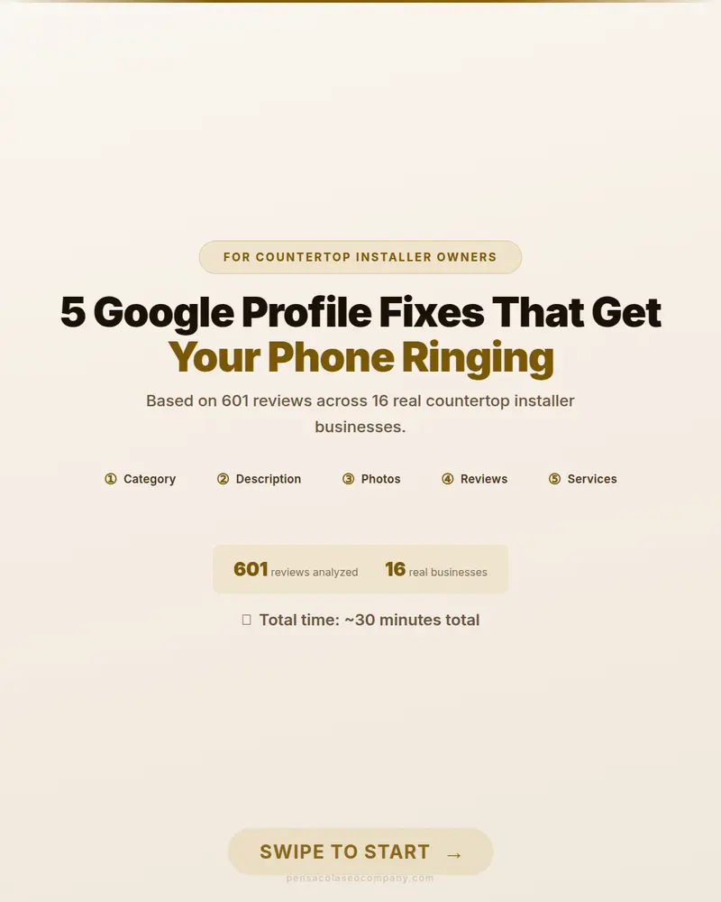 Visual psych 01 cover action — Countertop Installation SEO guide by Pensacola SEO Company
