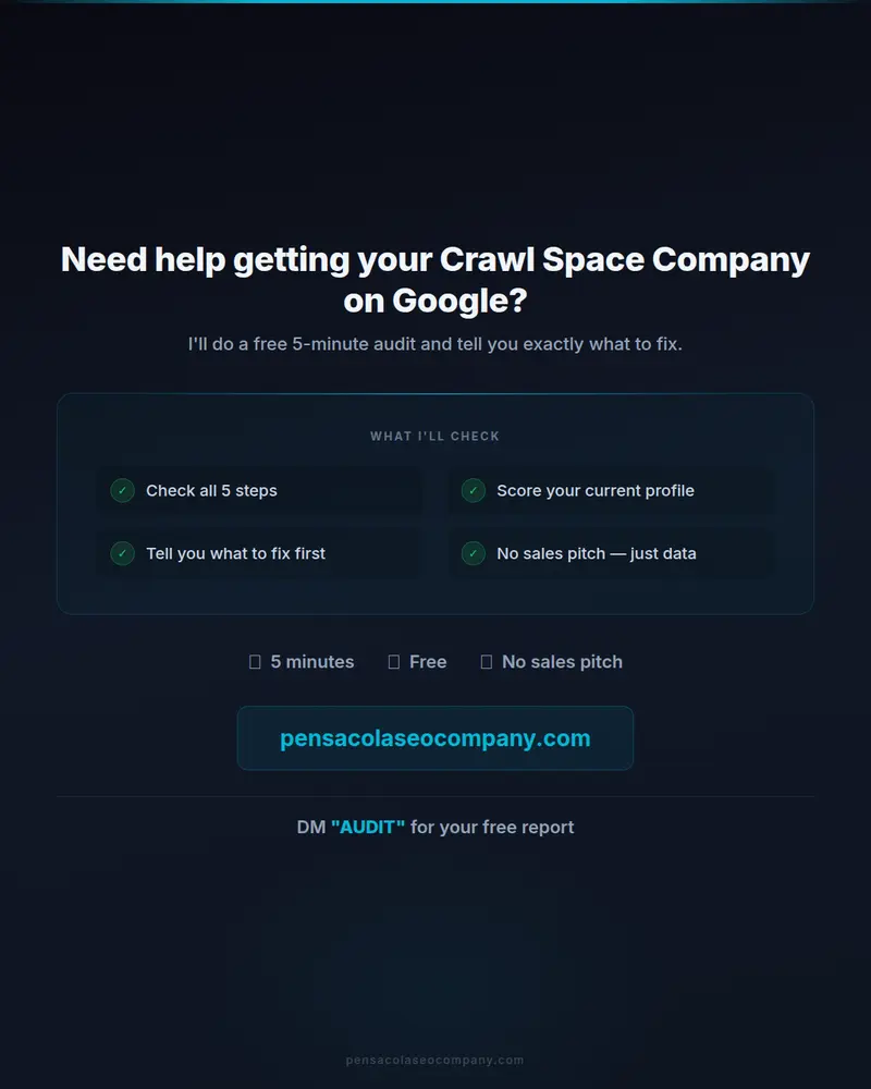 Google 5 steps 07 cta — Crawl Space Encapsulation SEO guide by Pensacola SEO Company