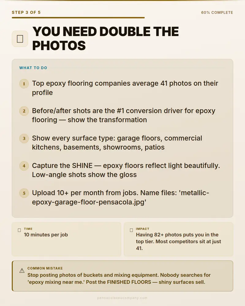 Visual psych 04 action step — Epoxy Flooring SEO guide by Pensacola SEO Company