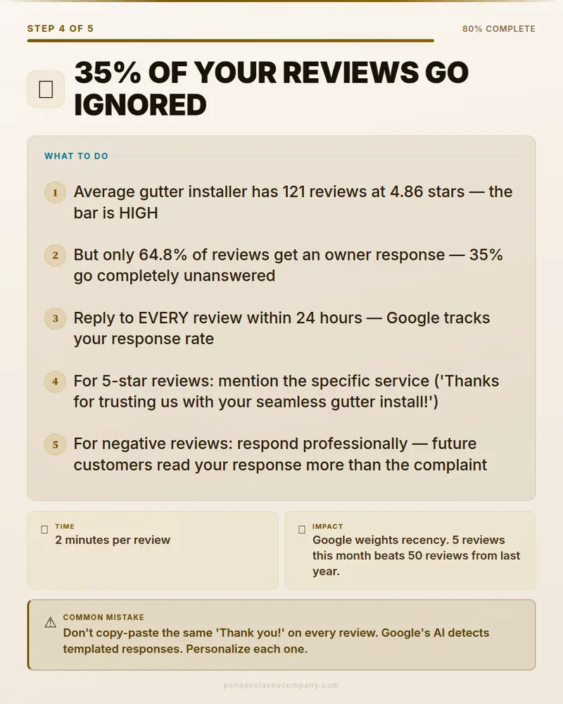 Visual psych 05 action step — Gutter Installation SEO guide by Pensacola SEO Company