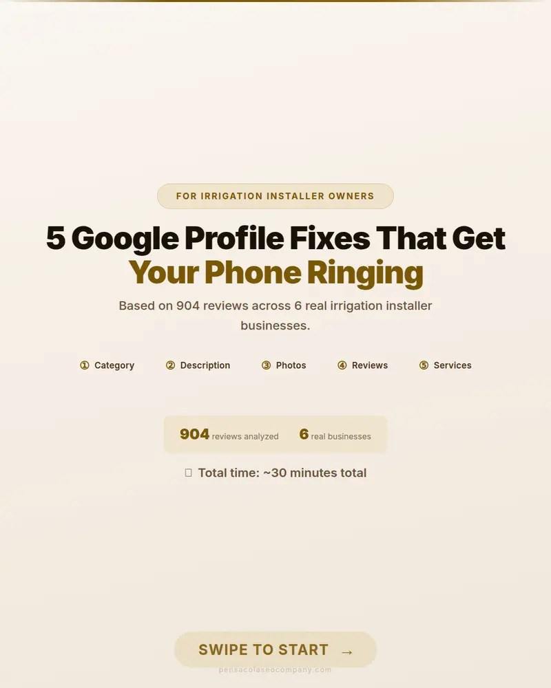 Visual psych 01 cover action — Irrigation Installation SEO guide by Pensacola SEO Company