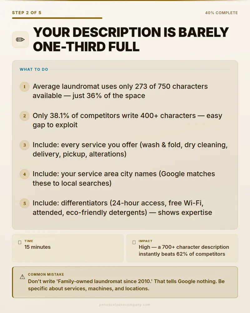 How Your Laundromat Competitors Outrank You (Data from 888 Audits)