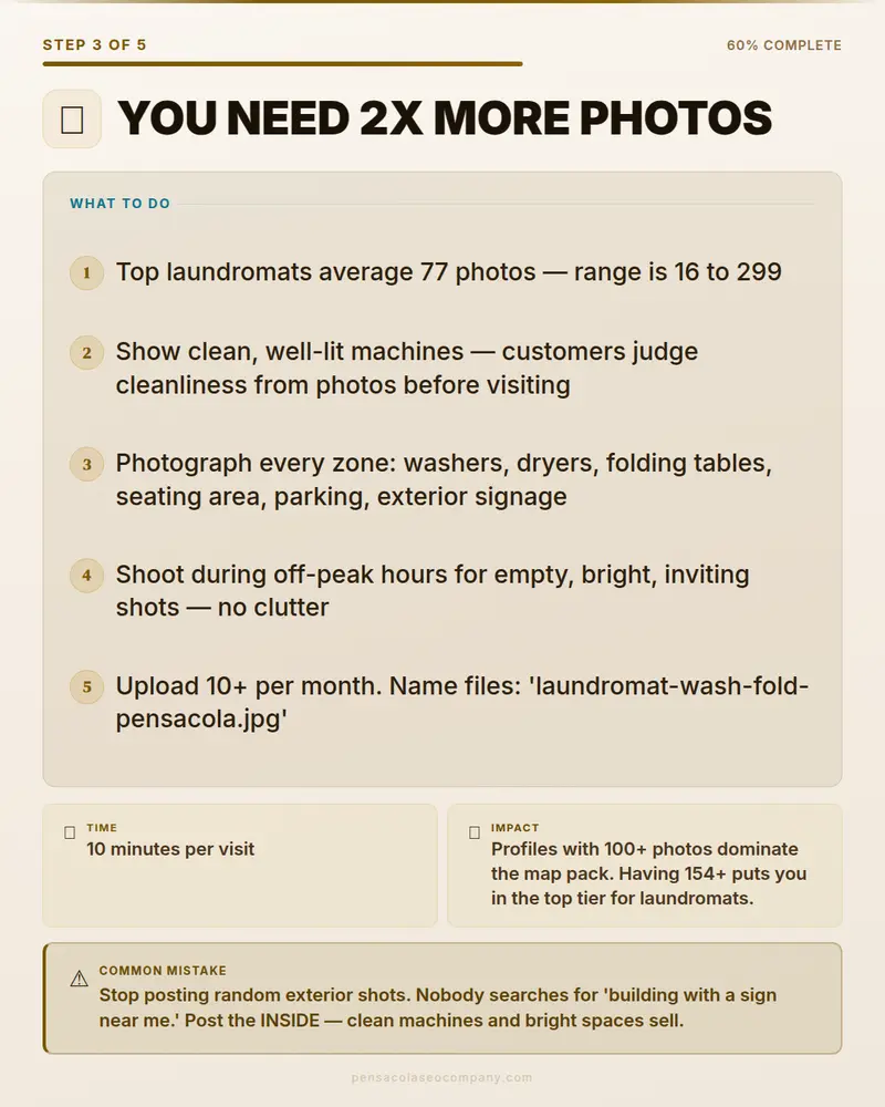 Visual psych 04 action step — Laundromat SEO guide by Pensacola SEO Company