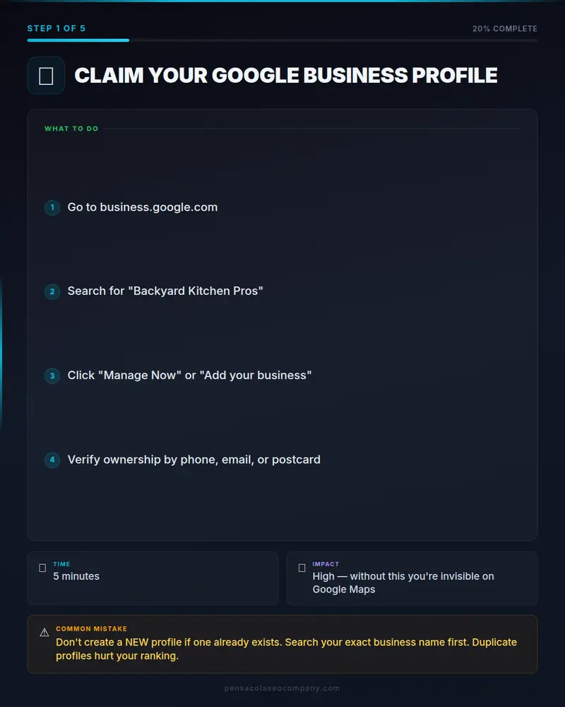 Local SEO for Outdoor Kitchen Companies: How to Get Found on Google
