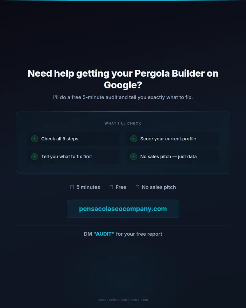Google 5 steps 07 cta — Pergola Building SEO guide by Pensacola SEO Company