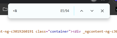Counting list tags in a competitor plumber page's source code